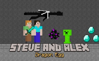 Image Steve and Alex Dragon Egg